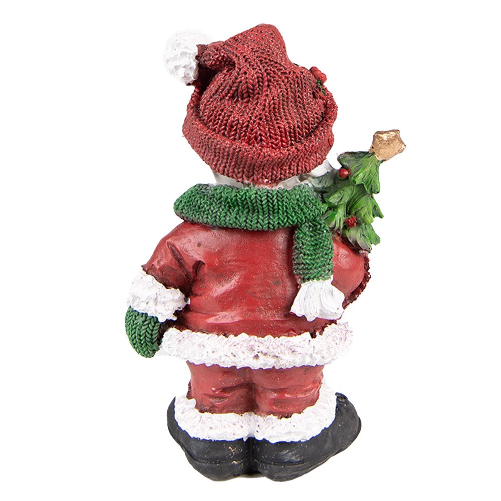 Beeld Hond 15 cm Rood Groen Kunststof Kerstdecoratie