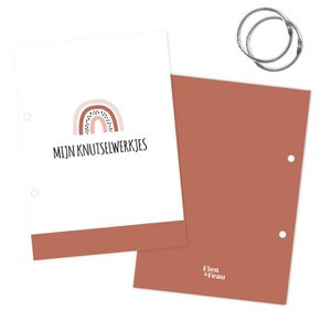 Bewaarbundel knutselwerkjes A4 | regenboog roest stip