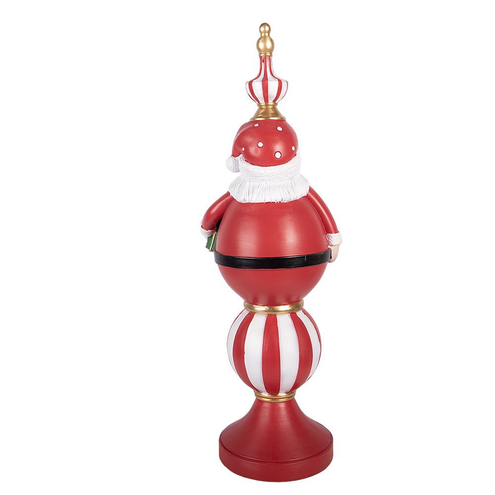 Kerstdecoratie met LED-verlichting Kerstman 19x16x57 cm / 3xAA Rood Kunststof