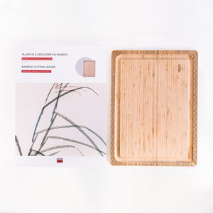 Bamboe Snijplank (Golfpatroon) - 40 x 30 x 2 cm