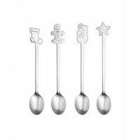 Silver silver spoon - Lot of 4