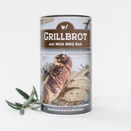 Grillbrot with Wild BBQ Rub - Vegan bread mix for grilling with a savory wild BBQ seasoning.
