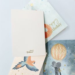 Goldfolienkarte Papagei
