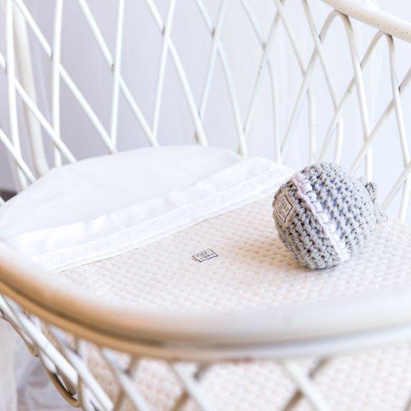Ledikantdeken zomer light green - Soft Dots