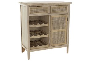 BOTELLERO PAULOWNIA RATAN 79,5X38X90 NATUURLIJK MB176662