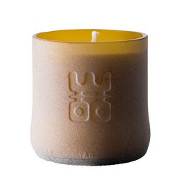 Matte brown sustainable scented candle in upcycled beer bottle with 25 hour burn time. Available in Sparkle Lime, Treasure, Tranquility, and Radiance scents.