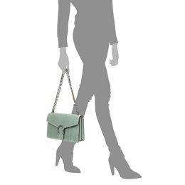 Florence Artegiani. Luce Damenhandtasche. Schlangenleder-Gravur aus echtem Wildleder