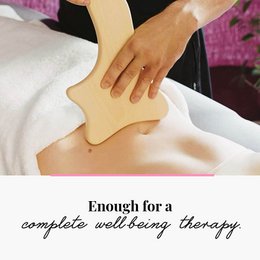Gua Sha træ cellulite massager lymfedrænage paddle Maderotherapy