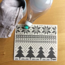 Schwammtuch furbi: Strickmuster