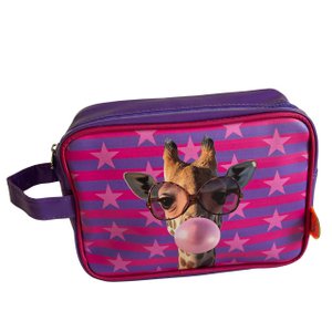 Toiletry bag giraffe bubble gum