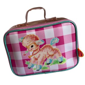 Toilet bag retro sheep