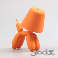 Balloon dog LED table lamp 16x10x18 cm orange
