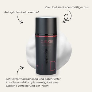 Facial cleansing foam with ginseng