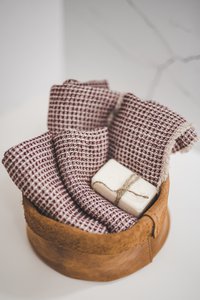 Zachte wafelhanddoeken, set van twee