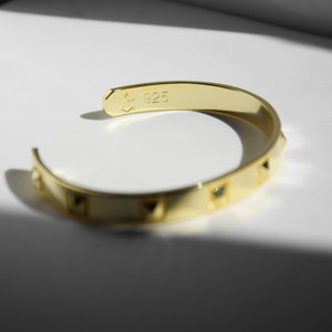 Bangle ROCKSTAR | 925 SILVER | gilded