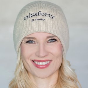 Dames gebreide muts muts gebreide muts dames geschenkdoos wit zacht beige