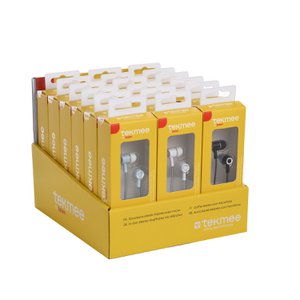 Display of 18 Stereo Headphones with Microphone