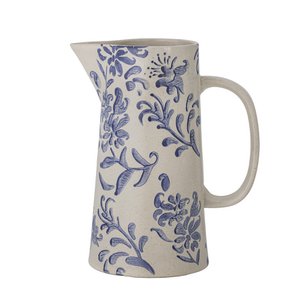 Petunia Jug, Blue, Stoneware