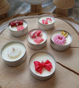 Candy Theelichtkaarsen (pak 6)