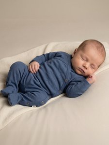 Wollen boxpakje / kruippakje – Merinowol - Vintage Indigo