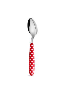 Kleine lepel Rood met stippen