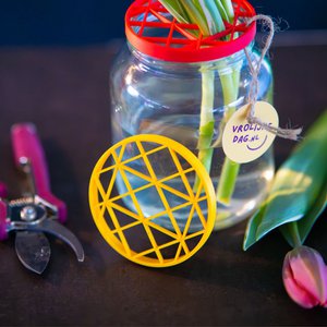 Flowerup! Bloemenrooster, bloemschijf *geel*