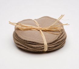 Muslin make-up removal pads (set of 10)