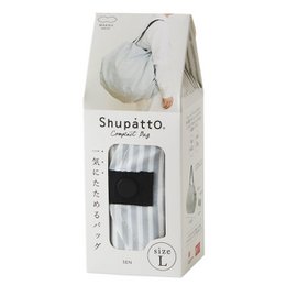 Shupatto compacte opvouwbare boodschappentas maat L - Stripes (Sen)