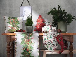 9528 loper wit / groen / rood - 48X140
