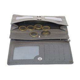 Skórzany Portfel Damski RFID - Skórzany Portfel Damski - Model Harmonijka