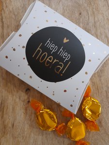 Gondola box Filled Hip Hip Hooray white/black/gold