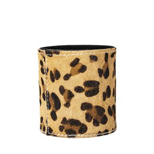 *Stifthalter Rindsleder Leopard 10cm*