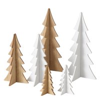 Bild Weihnachtsbaum 3D 3er Set MDF