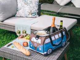 Volkswagen VW T1 Bus Bolsa Nevera (25 l) - Petróleo y Marrón