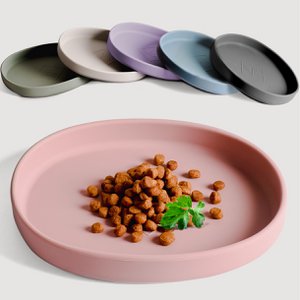 ne & no® silicone feeding bowl - mustache -friendly - extra flat - for cats