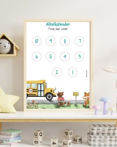 Countain calendar - Almost back to school
