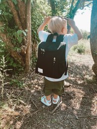 MiniMe â™»ï¸ Genbrugt polyester juniortaske i sort
