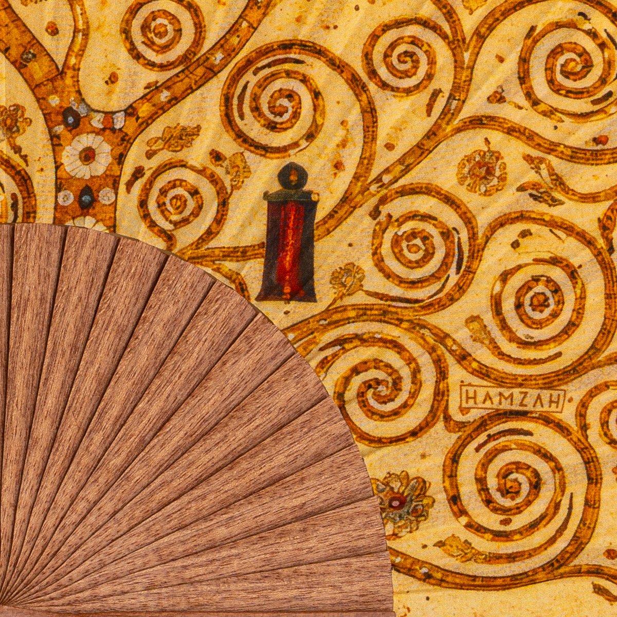 Gustav Klimt Print Hand Fan Tree of Life