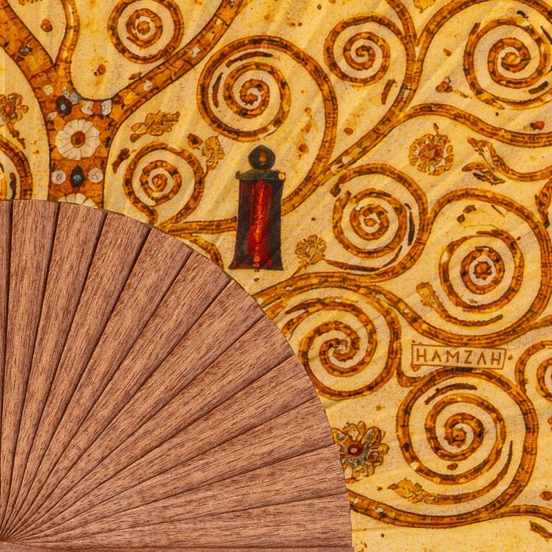 Gustav Klimt Print Hand Fan Tree of Life