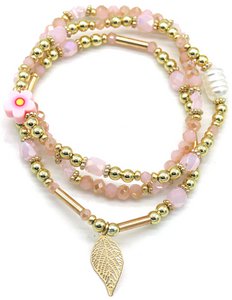 A-E16.1  B2374-029-2 Bracelet Set Glassbeads
