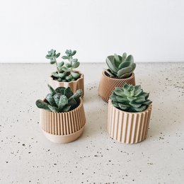 Sæt med 4 plantekasser – Oslo Origami Kobe Stockholm