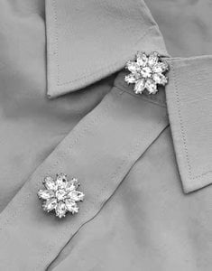 Button covers diamonds/zilver