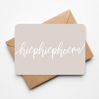 Birthday Card | hip Hip Hooray