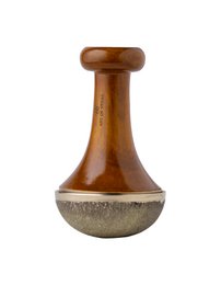  Wooden massage wand with textured surface, ideal for foot and body massage. Includes a drawstring storage bag.