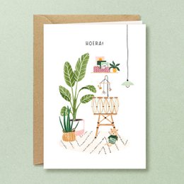 Babykarte | Hooray! | Wiege