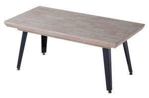 BERG ELEVABLE COFFEE TABLE 120 x 60 CM HONEY OAK / BLACK. OK1486