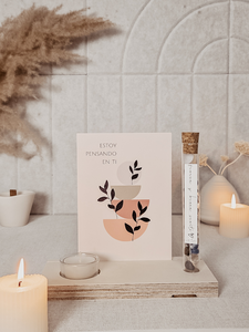 Just4You - Portavelas de cristal