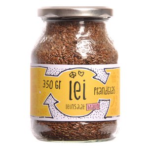 Lei - Leinsaat braun aus Europa im Pfandglas BIO