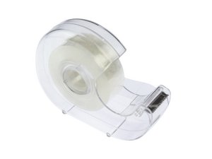 Adhesive tape holder Kangaro core 25mm transparent with adhesive tape 19mmx33m
