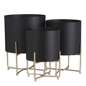 Pflanzenständer-Set Widder Schwarz